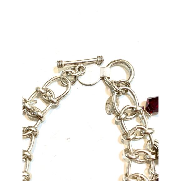 .925 Southwestern Handmade Sterling Silver Charm Bracelet #southwestern #fsu - Picture 8 of 9
